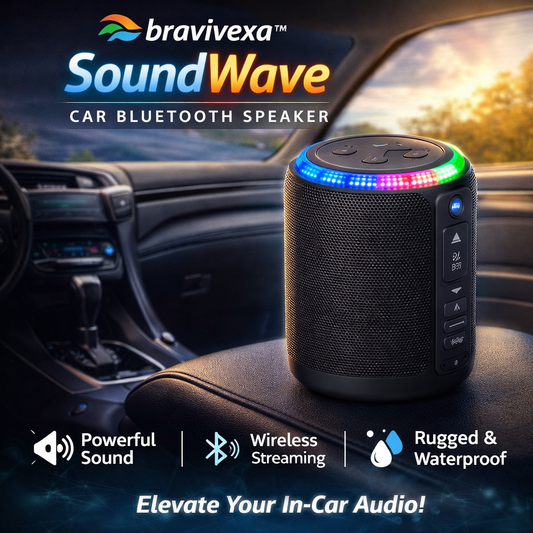 BraviVexa™ SoundWave Car Bluetooth Speaker