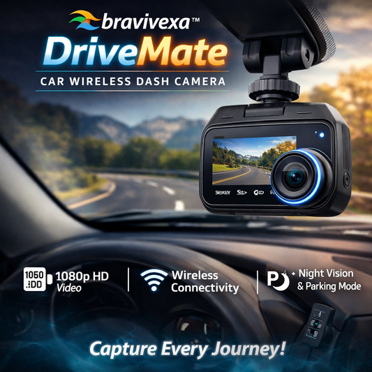 BraviVexa™ DriveMate Car Wireless Dash Camera